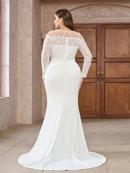 Plus Size Elegant Bridal Gown - Plus Size XL-4XL - View 5