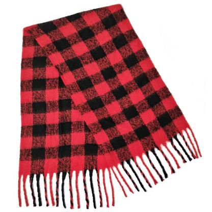Plus Size Buffalo Plaid Scarf - Plus Size XL-4XL - View 6