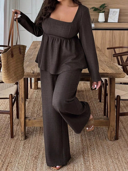 plus-size-square-neck-set