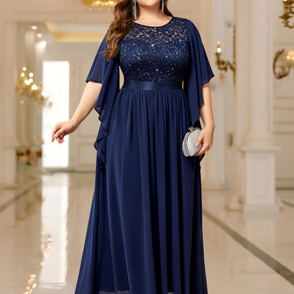 elegant-lace-trimmed-chiffon-maxi-dress-with-butterfly-sleeves