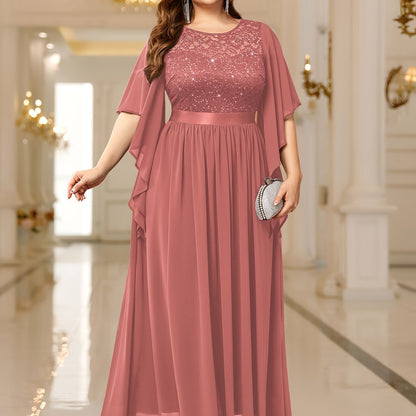 elegant-lace-trimmed-chiffon-maxi-dress-with-butterfly-sleeves