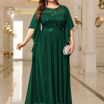 elegant-lace-trimmed-chiffon-maxi-dress-with-butterfly-sleeves