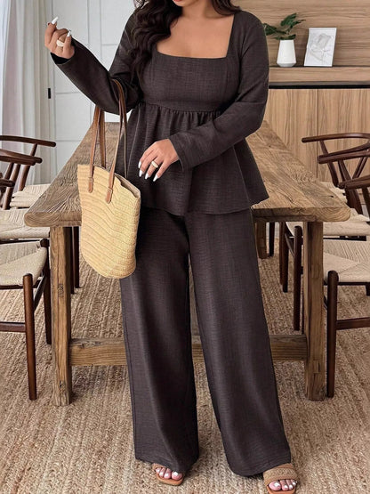 plus-size-square-neck-set