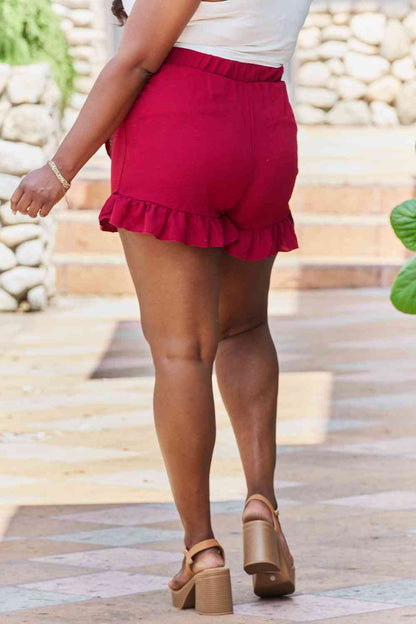 Plus Size Ruffled Hem Skort with Faux-Wrap Front - Plus Size XL-4XL - View 2