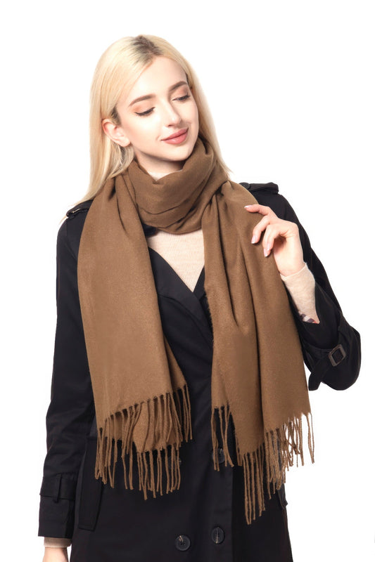 Fashion Basic Blanket Scarf - Plus Size Clothing