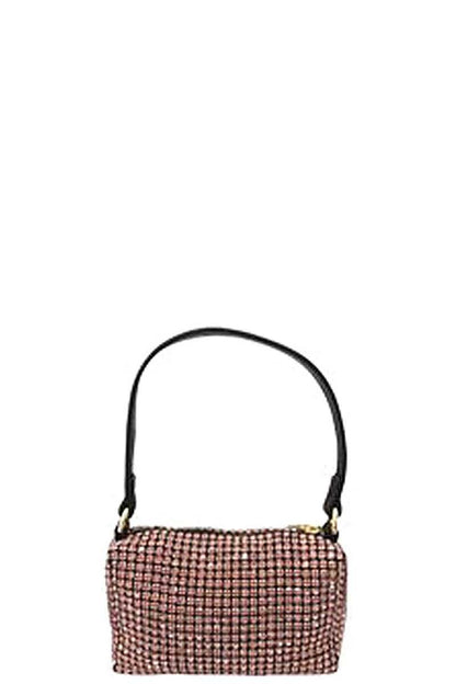Fashion Chic Rhinestone Handle Clutch Bag - Plus Size Clothing
