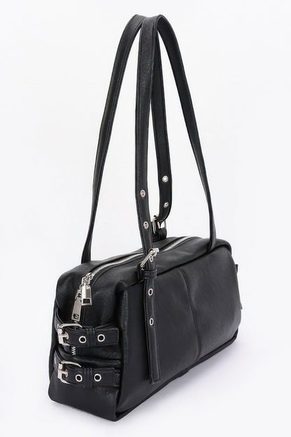 Plus Size Faux Leather Sport Bag - Plus Size XL-4XL - View 2