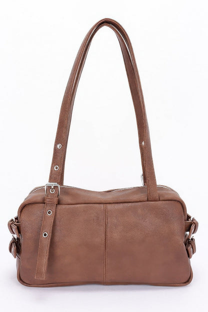 Plus Size Faux Leather Sport Bag - Plus Size XL-4XL - View 8