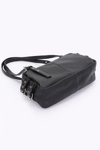 Plus Size Faux Leather Sport Bag - Plus Size XL-4XL - View 3