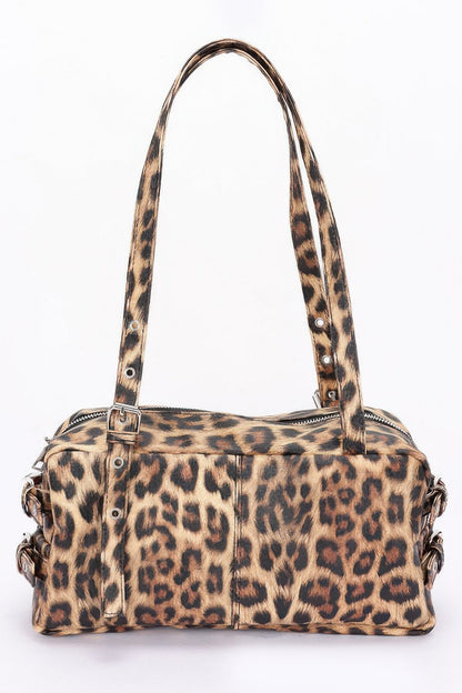 Plus Size Faux Leather Sport Bag - Plus Size XL-4XL - View 5