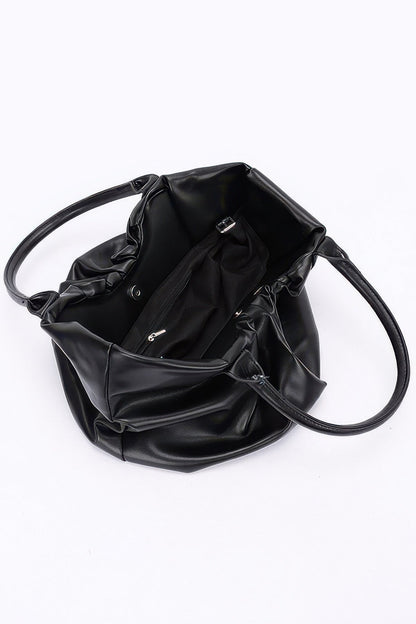 Plus Size Faux Leather Tote Bag - Plus Size XL-4XL - View 7