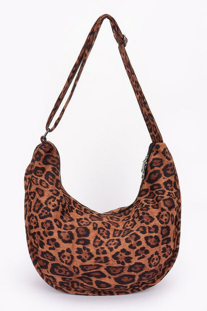 Plus Size Faux Suede Crossbody Bag - Plus Size XL-4XL - View 7
