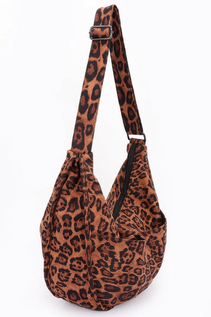 Plus Size Faux Suede Crossbody Bag - Plus Size XL-4XL - View 6