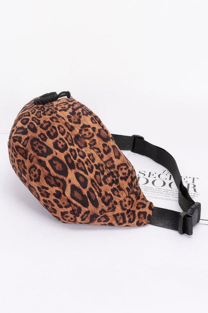 Plus Size Faux Suede Leopard Crossbody Bag - Plus Size XL-4XL - View 3