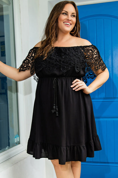 plus-size-off-shoulder-lace-dress