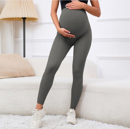 Maternity pants high waist leggings fashionable new style early pregnancy belly support high elastic quick drying moisture absor - Plus Size Clothing