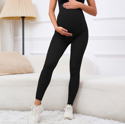 Maternity pants high waist leggings fashionable new style early pregnancy belly support high elastic quick drying moisture absor - Plus Size Clothing