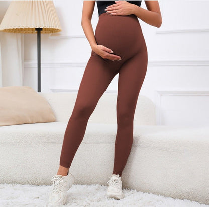 Maternity pants high waist leggings fashionable new style early pregnancy belly support high elastic quick drying moisture absor - Plus Size Clothing