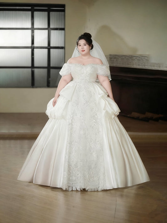 Plus Size Maternity Wedding Dress - Plus Size XL-4XL - View 1