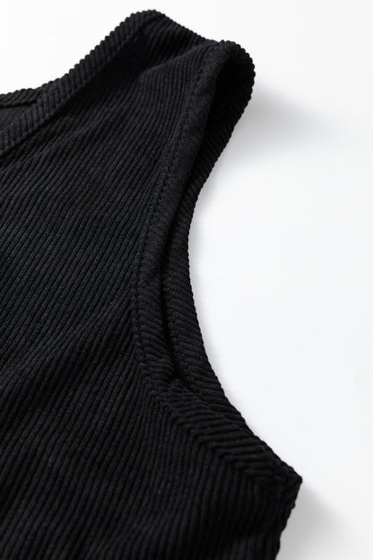 Plus Size Corduroy Patch Pocket Mini Dress - Plus Size Clothing