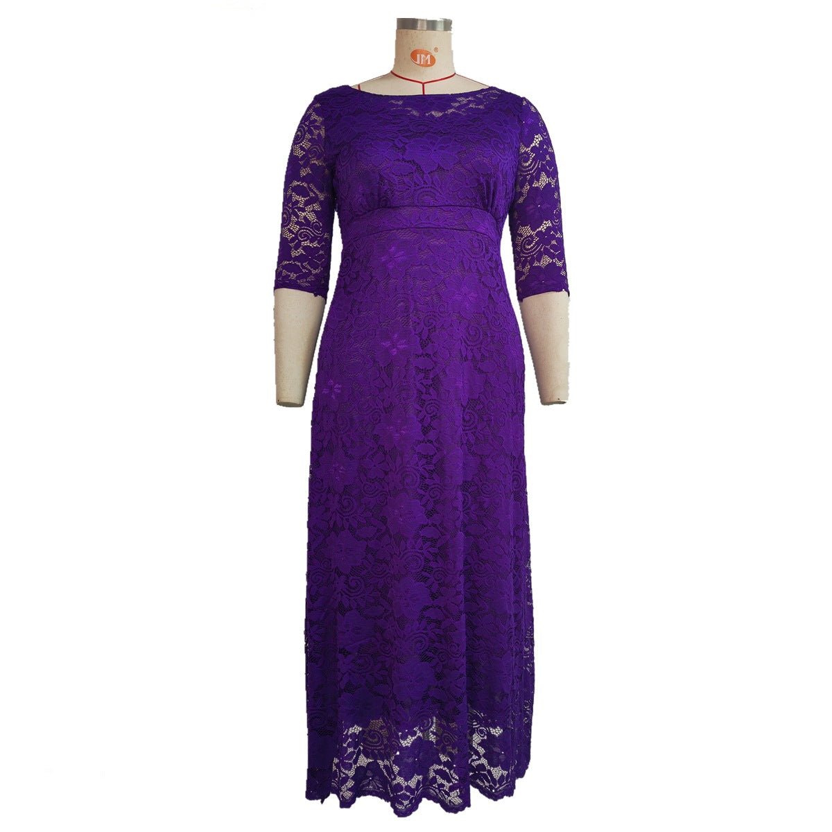 Plus Size Lace Bridesmaid Dress - Plus Size XL-4XL - View 4