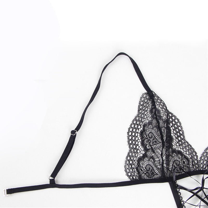 Plus Size Lace One-Piece Erotic Lingerie Set - Plus Size XL-4XL - View 3