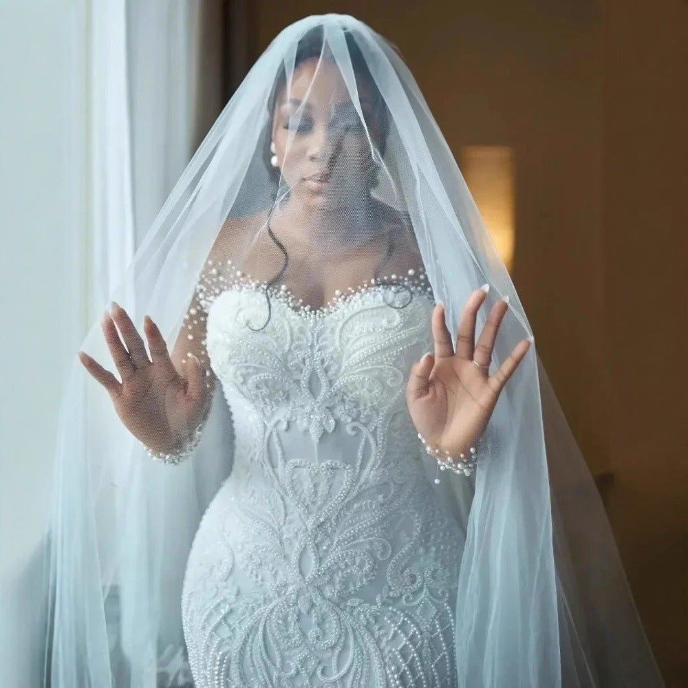 Plus Size Mermaid Wedding Dress - Plus Size XL-4XL - View 3