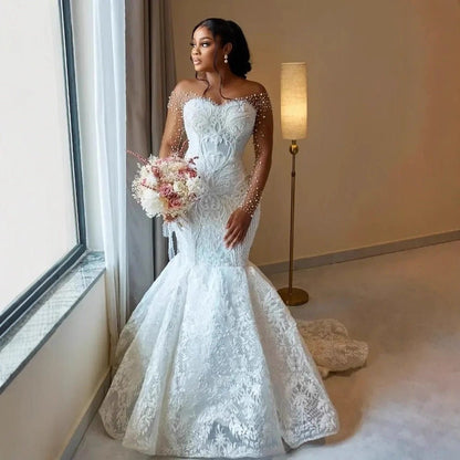 Plus Size Mermaid Wedding Dress - Plus Size XL-4XL - View 4