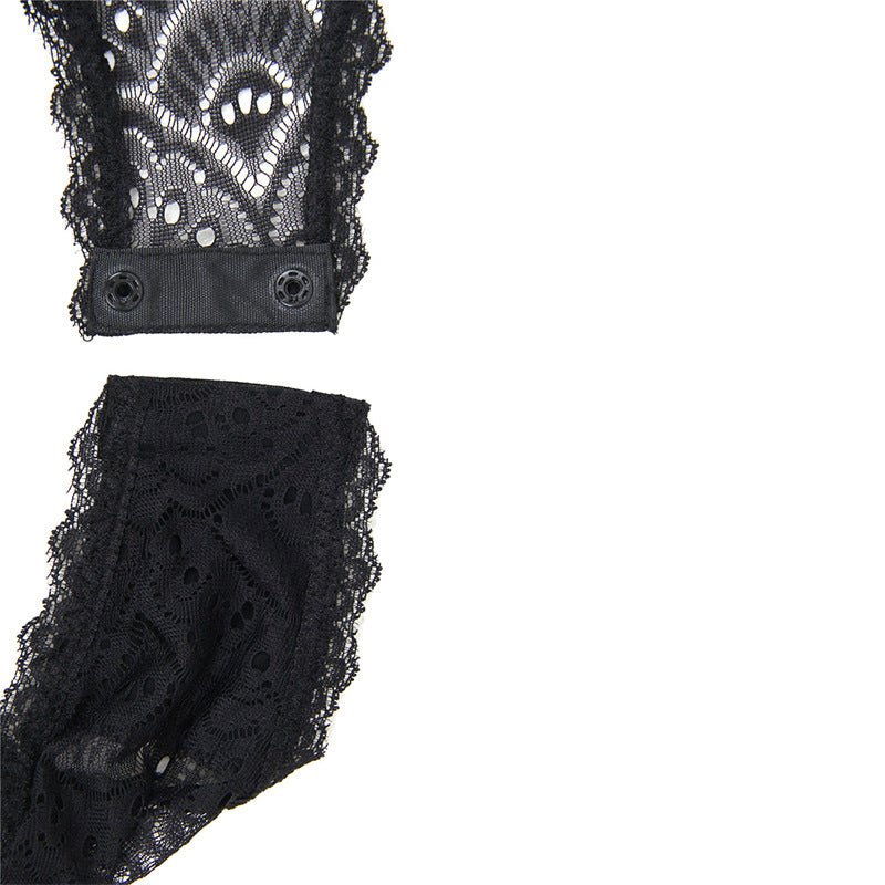 Plus Size See-through Underwire Lace Lingerie - Plus Size XL-4XL - View 8