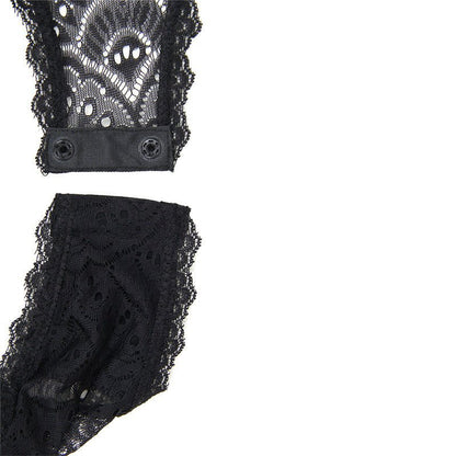 Plus Size See-through Underwire Lace Lingerie - Plus Size XL-4XL - View 8