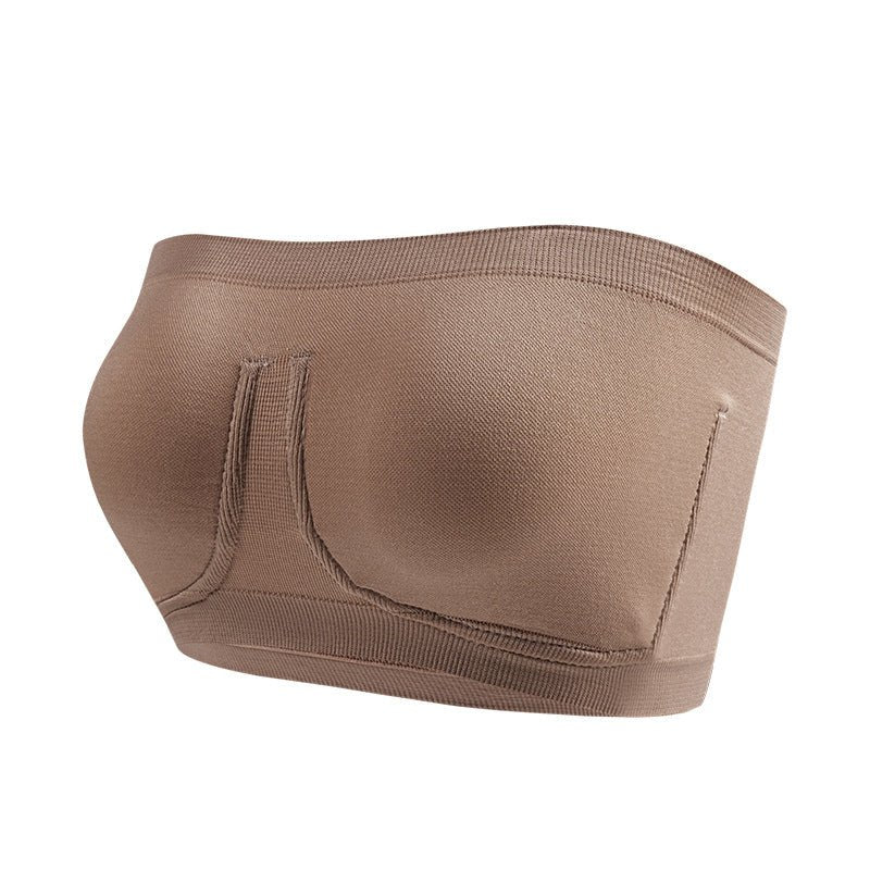 Plus size Strapless Wrap Sports Bra - Plus Size Clothing