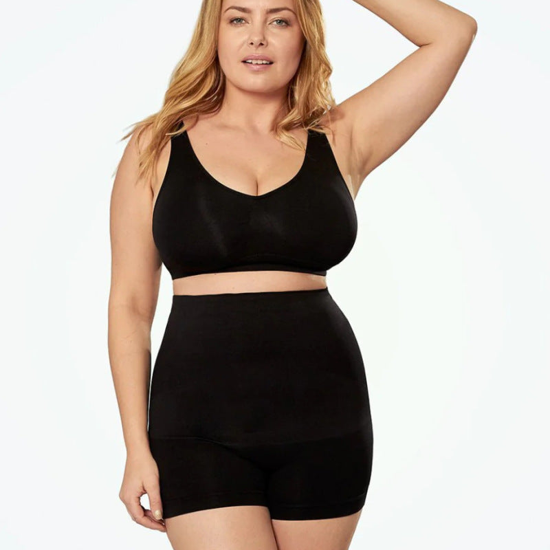 Plus size tummy control and butt lifting shapewear shorts for women