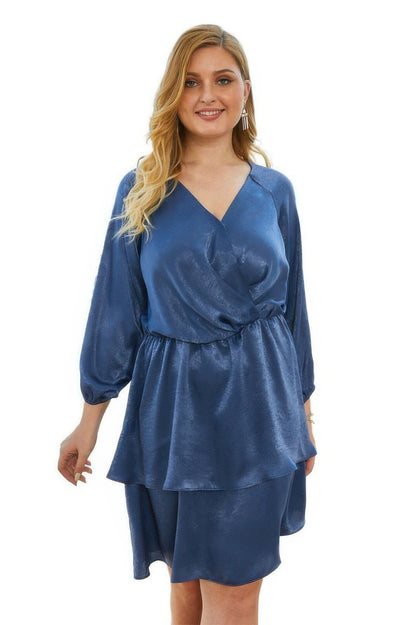 plus size dress Ruffled Hem