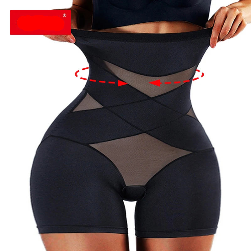 Seamless tummy control shapewear girdle in nude, designed for plus-size curves with medium support and invisible finish under clothing