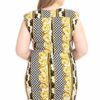 Plus Size Boarder Print  V-neck Bodycon Dress Dresses