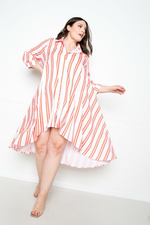 Stripe Shirt Dress Dresses