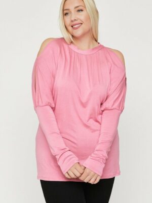 Long Sleeves Solid Top Tops