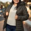 Plus Size Vegan Fur Double-sided Cotton Twill Parka & Puffer Jacket outerwear