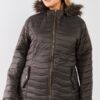 Plus Size Vegan Fur Double-sided Cotton Twill Parka & Puffer Jacket outerwear