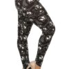 Plus Size Print, Full Length Leggings In A Fitted Style With A Banded High W… Bottoms