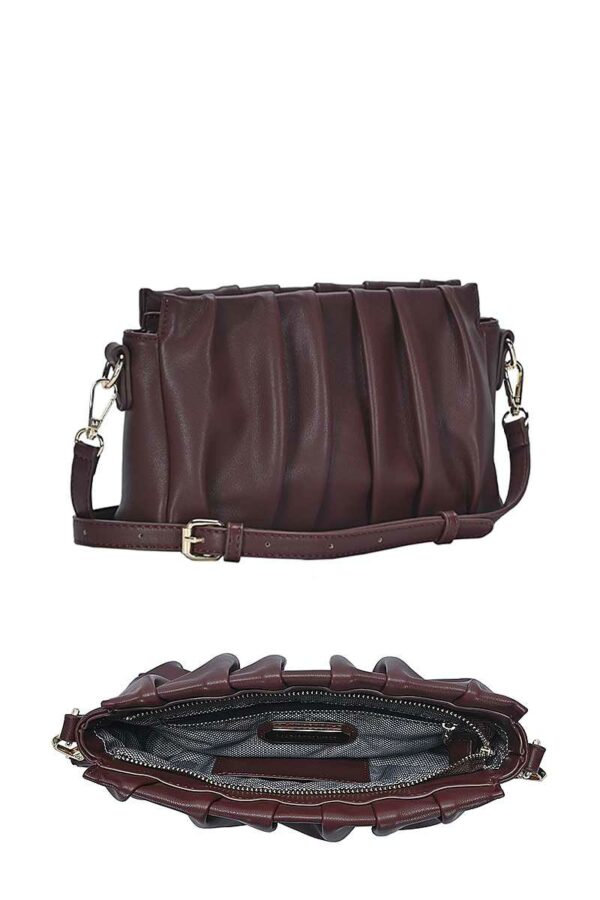 Stylish Smooth Wrinkled Crossbody Bag Handbags