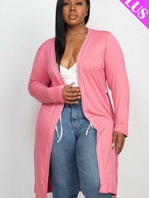 Long Sleeves Belted Cardigan outerwear