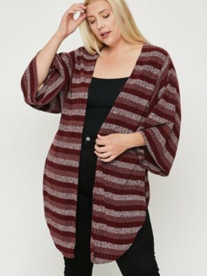 Multi-color Striped Cardigan outerwear