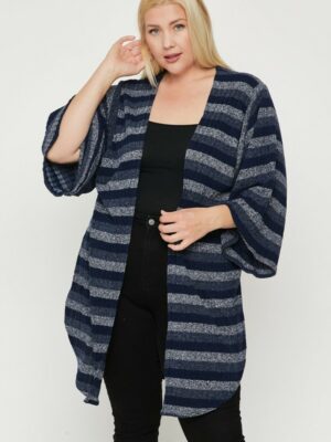 Multi-color Striped Cardigan outerwear