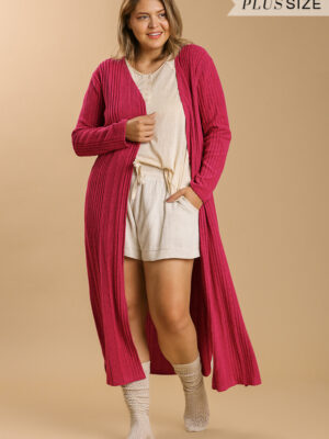 Open Front Long Body Cardigan outerwear