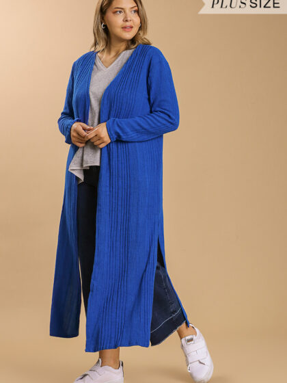 Open Front Long Body Cardigan outerwear