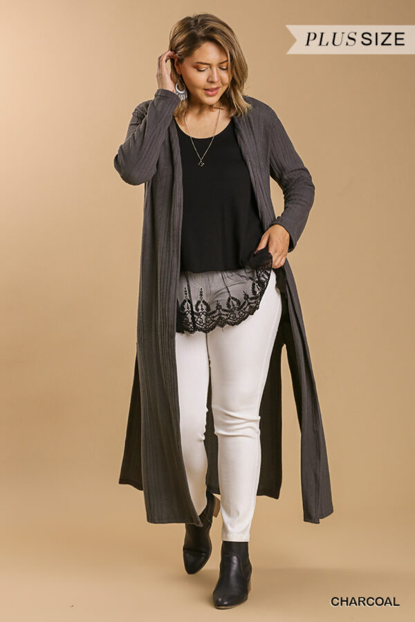 Open Front Long Body Cardigan outerwear