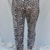 Plus Brown Leopard Print Two Pocket Joggers Pants Bottoms