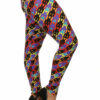 Print Full Length High Waist Bottoms