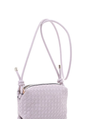 Braid Texture Zipper Crossbody Bag Handbags